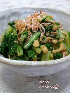 青菜のおひたし 小えびと天かす和え-レシピのメイン写真
