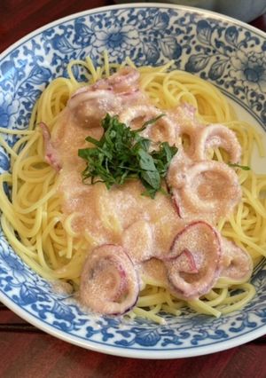 たらことイカのクリームスパゲティ-レシピのメイン写真