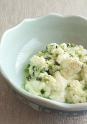紫蘇の実漬物の卵白スクランブルエッグ-レシピのメイン写真