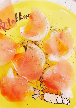 超簡単！新たまの生ハム乗せ-レシピのメイン写真