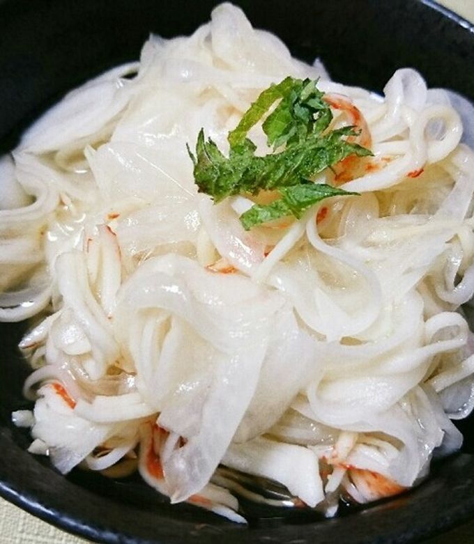 新玉ねぎとカニカマの酢の物-レシピのメイン写真