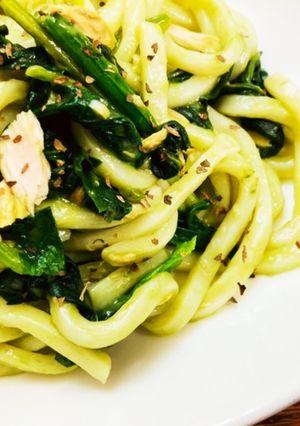ジェノベーゼ風クリームうどん-レシピのメイン写真