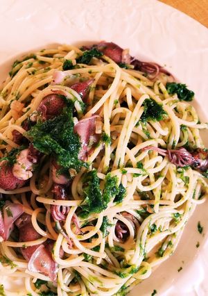 ホタルイカと生青のりのパスタ-レシピのメイン写真