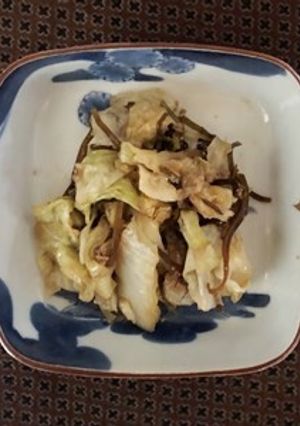 キャベツのさっぱり塩昆布和え-レシピのメイン写真