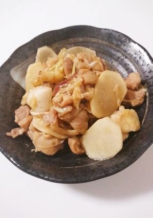 鶏ももとかぶのさっぱり炒め-レシピのメイン写真