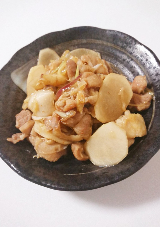 鶏ももとかぶのさっぱり炒め-レシピのメイン写真