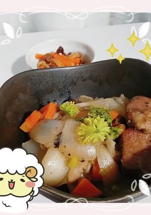 ほっこり♡豚と野菜の和洋煮込み-レシピのメイン写真
