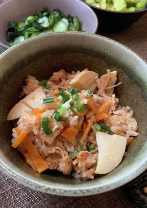 母直伝♡しょうゆが香る筍の炊き込みご飯-レシピのメイン写真