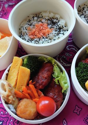 ❜21/4/12　煮込みハンバーグ弁当-レシピのメイン写真