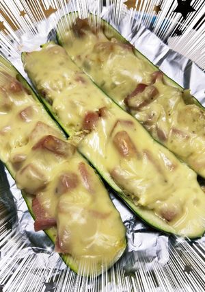 ズッキーニのボート焼き-レシピのメイン写真
