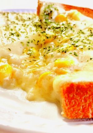 豆乳コーンクリームチーズ♡トースト♡-レシピのメイン写真