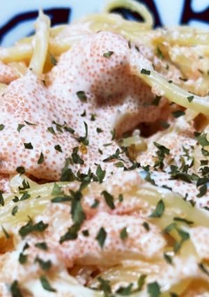 【手抜き】生たらこのクリームパスタ-レシピのメイン写真