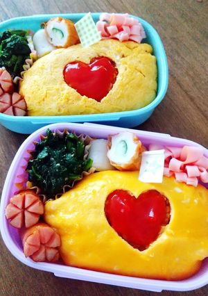幼稚園児のオムライス弁当♡-レシピのメイン写真