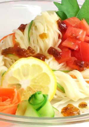 ポン酢ジュレ インスタ映え アレンジ素麺-レシピのメイン写真