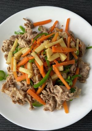 タケノコと豚肉のあっさり中華風炒め-レシピのメイン写真