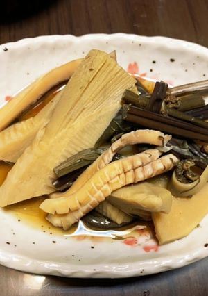 旬で美味しく!筍とワラビの煮物♡-レシピのメイン写真