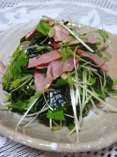 ■わかめと水菜のさっぱりサラダ■-レシピのメイン写真