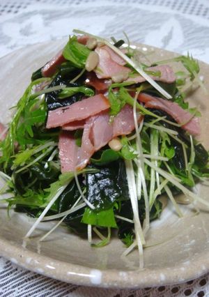 ■わかめと水菜のさっぱりサラダ■-レシピのメイン写真