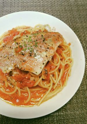 冷凍赤魚で✤アクアパッツァ風パスタ-レシピのメイン写真
