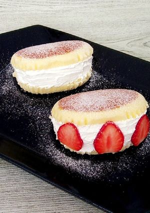 簡単♡チーズ蒸しケーキでマリトッツォ-レシピのメイン写真