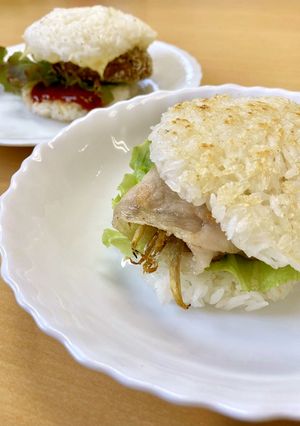 ライスバーガーきんぴら【栄養士】-レシピのメイン写真