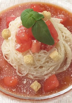 簡単 トマト イタリアン サラダそうめん-レシピのメイン写真