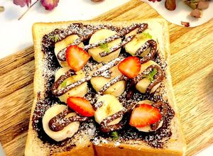 ダブルチョコクリームのバナナトースト✨-レシピのメイン写真