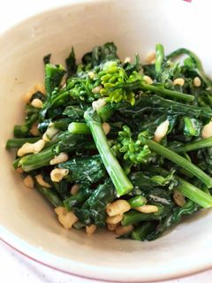 子どもも食べる!菜の花の麺つゆマヨ和え-レシピのメイン写真