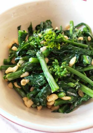 子どもも食べる！菜の花の麺つゆマヨ和え-レシピのメイン写真