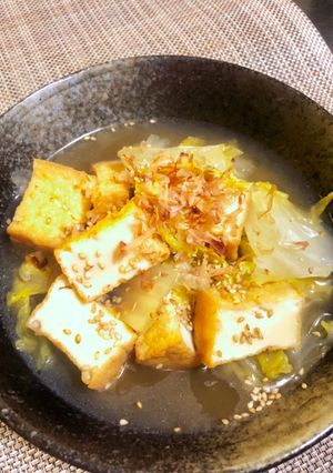 厚揚げと白菜のだし煮-レシピのメイン写真