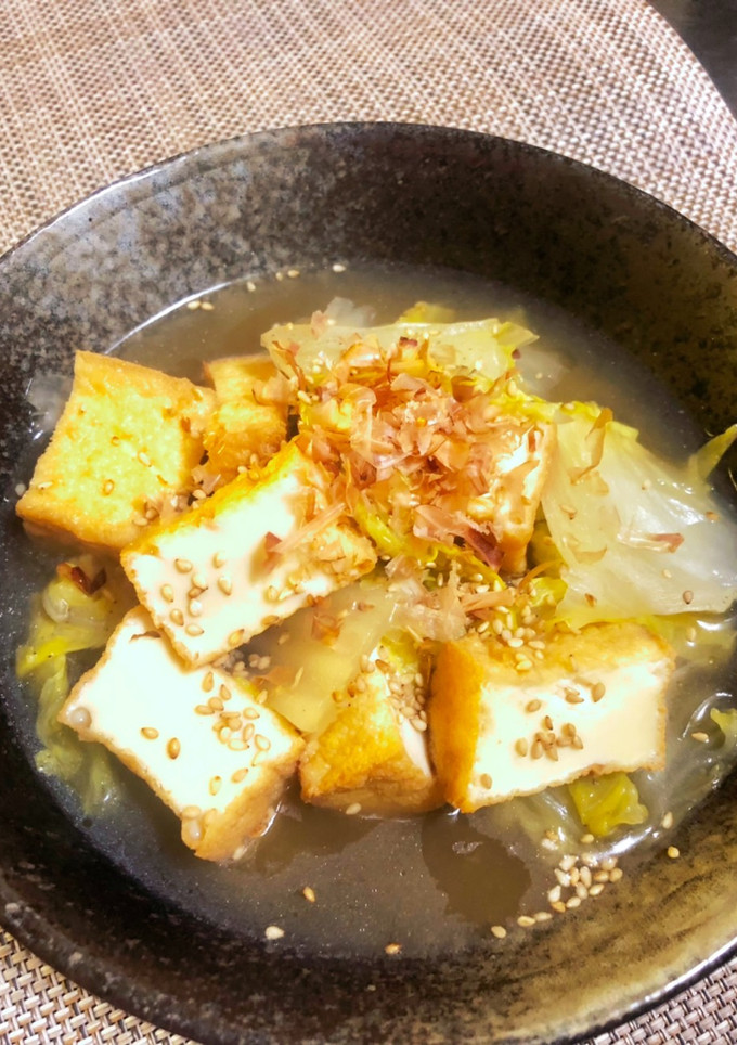 厚揚げと白菜のだし煮-レシピのメイン写真