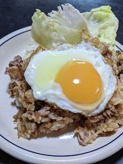 焼き飯目玉焼きのせ-レシピのメイン写真