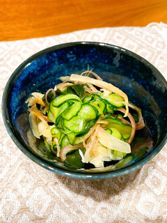 きゅうりとみょうがの酢の物-レシピのメイン写真