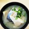 さば缶と筍のしょうが味噌汁