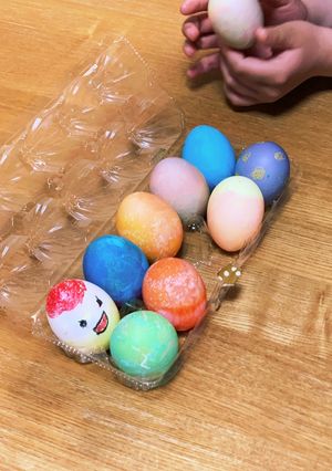 イースターエッグ 卵の着色方法-レシピのメイン写真