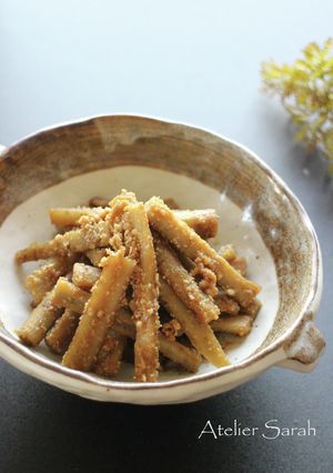 植物性繊維たっぷり常備菜♪たたきごぼう-レシピのメイン写真