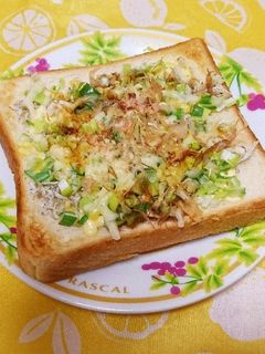 ねぎとじゃこの和風トースト-レシピのメイン写真
