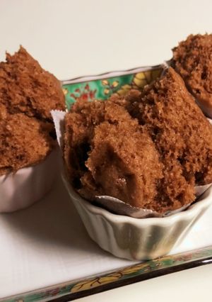 ピーナッツバター入り☆ココア蒸しパン-レシピのメイン写真