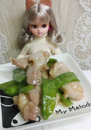 リカちゃん♡鶏肉 絹さや白だしで炊いたん-レシピのメイン写真