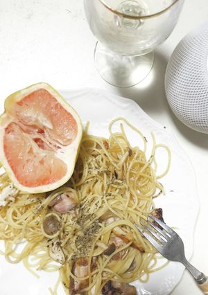 簡単！ハーブも使うグレフル・パスタ♪-レシピのメイン写真