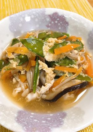目分量で☆野菜とキノコの卵とじ-レシピのメイン写真