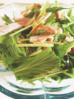 簡単!水菜とツナのさっぱりサラダ-レシピのメイン写真