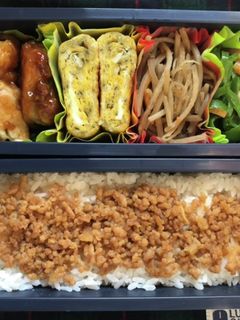 高校生弁当日記(そぼろ弁当編)-レシピのメイン写真