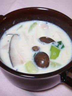 ■きのこたっぷりの豆乳スープ■-レシピのメイン写真