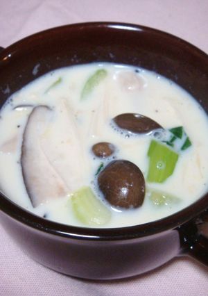 ■きのこたっぷりの豆乳スープ■-レシピのメイン写真