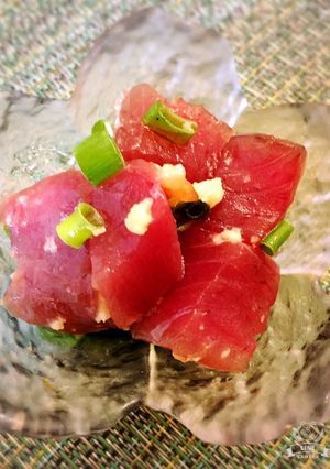 マグロ（お刺身）の胡麻油和え-レシピのメイン写真
