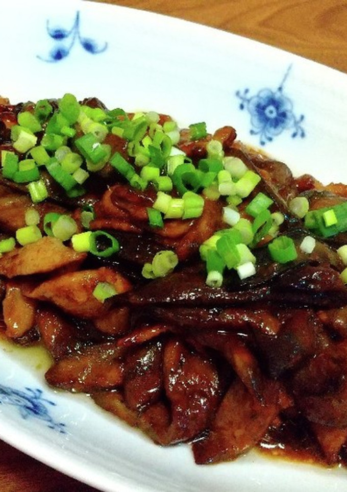 鶏皮となすのにんにく味噌炒め-レシピのメイン写真