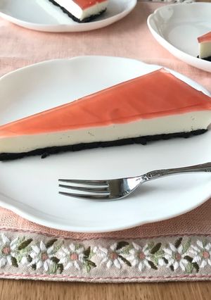 桜レアチーズケーキ-レシピのメイン写真