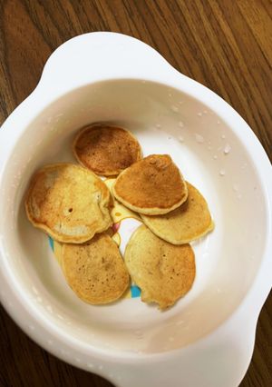 離乳食中期 バナナときな粉のパンケーキ-レシピのメイン写真