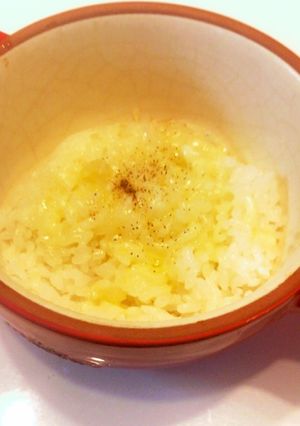 レンジで簡単♫オリーブオイル、チーズご飯-レシピのメイン写真